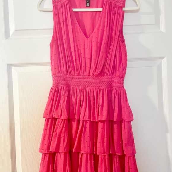 AQUA Ruffled Smocked Mini Dress - Exclusive - Picture 2 of 3